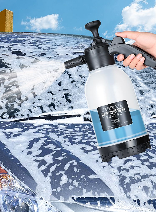 2L snow portable manual foaming foam sprayer hand foam car wash pump pressure sprayer