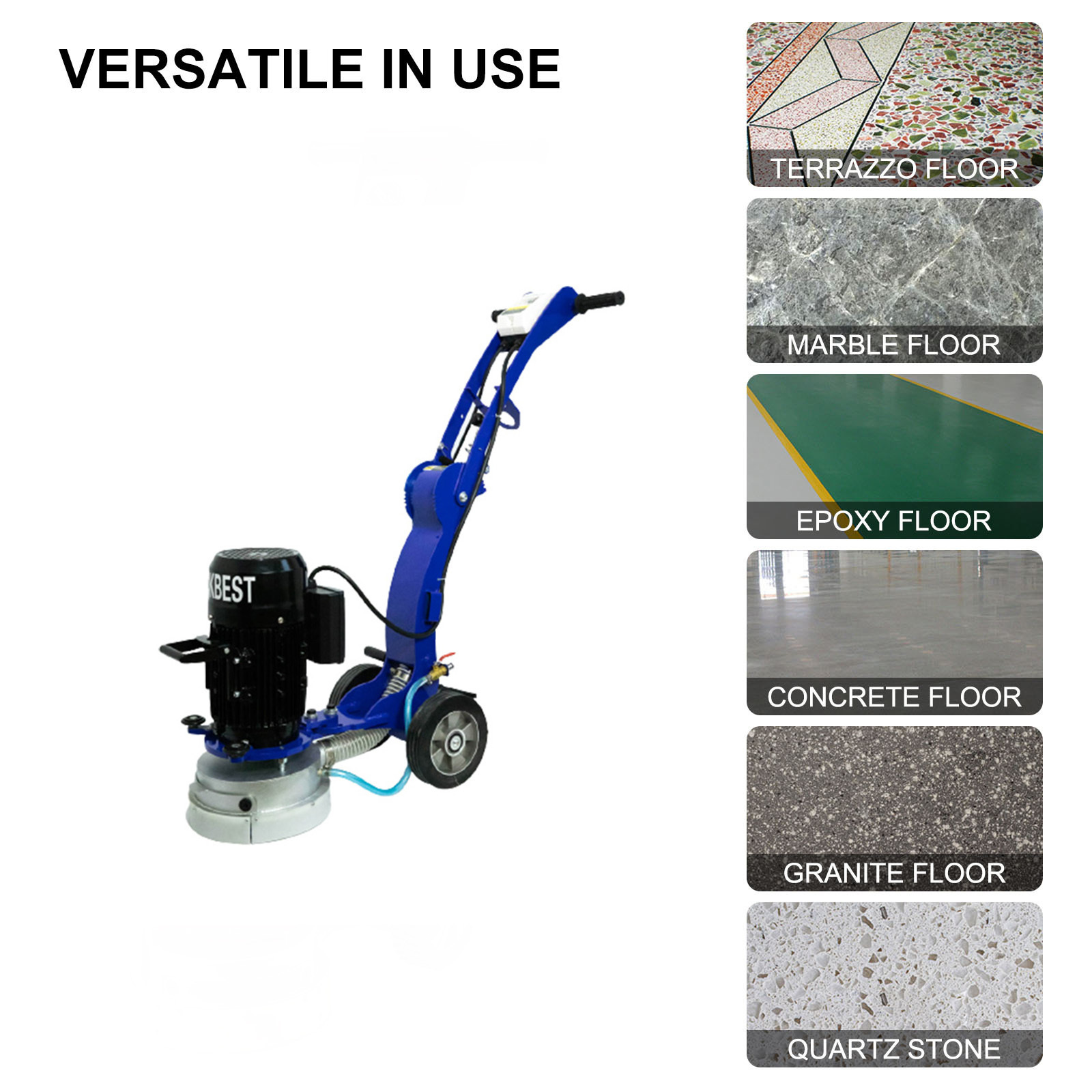 epoxy terrazzo concrete floor grinding machine