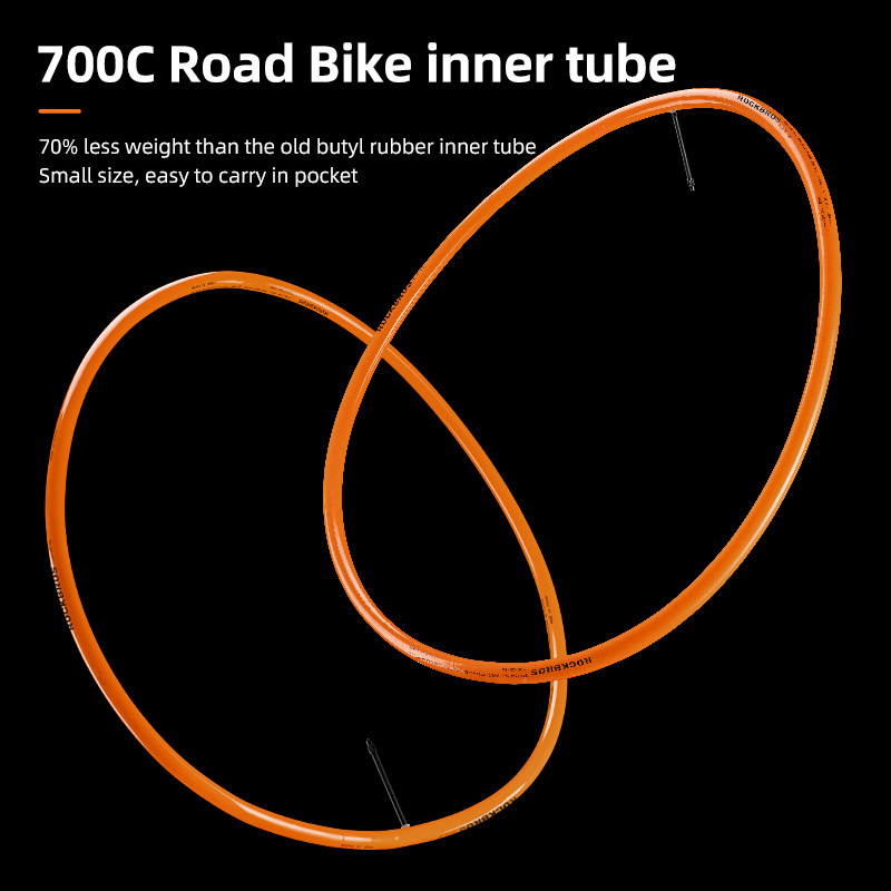 ROCKBROS Inner Tube TPU 24g 35g Ultralight Bicycle Inner Tube 700C 65mm 85mm for Road Bike Inner Tube Tire 700C