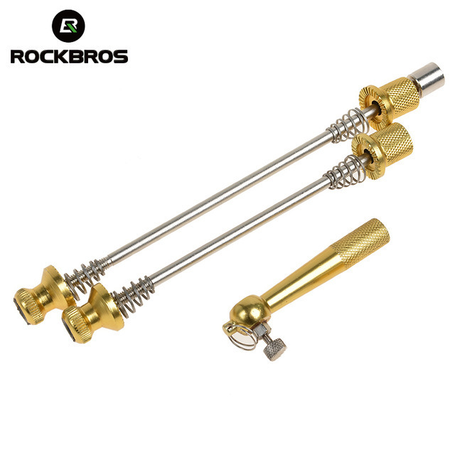 ROCKBROS High Security Anti Theft Skewers Lock Bicycle Parts MTB Cycling Quick Release Wheels Lock