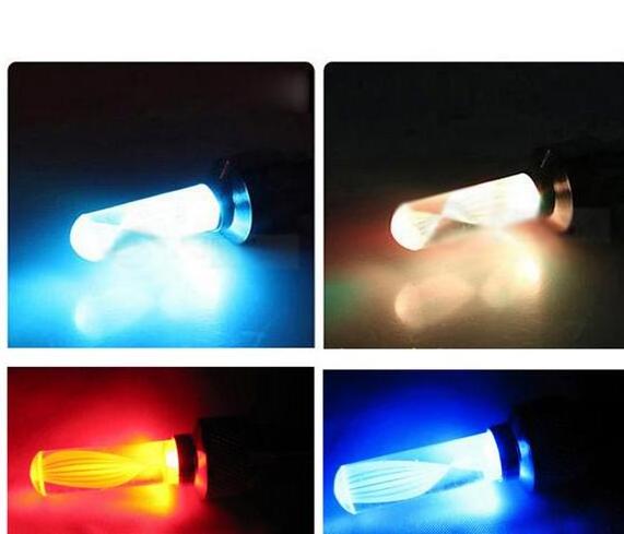 ROCKBROS Multicolor Bike Bicycle Car Tyre Wheel Valve Cap Light LED Flashing Cycling Tire Light