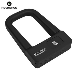 ROCKBROS Fingerprint Anti theft High Security BIcycle Motorcycle Lock Bicycle U Lock