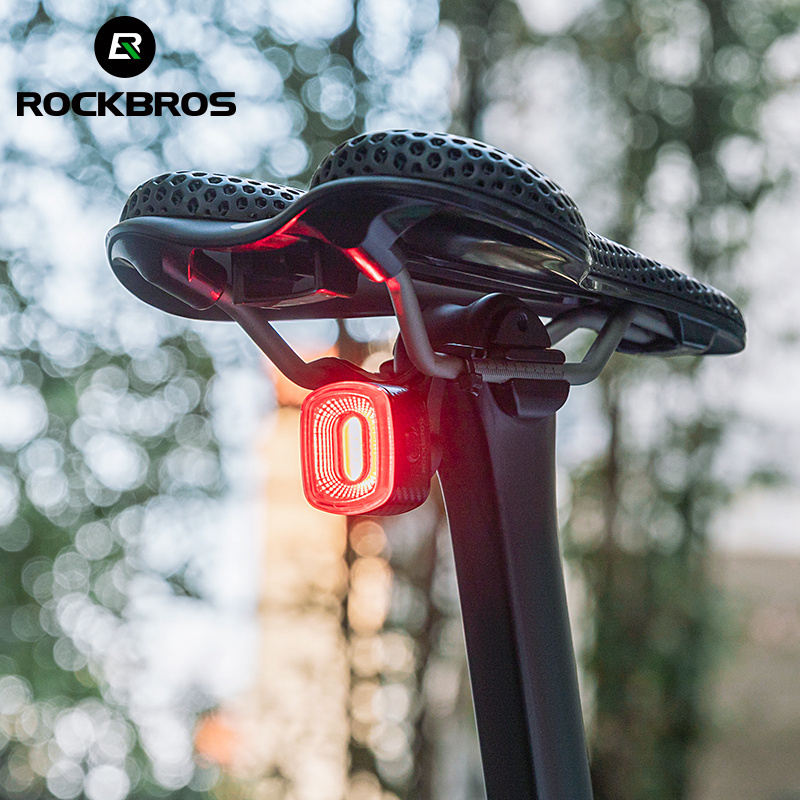 ROCKBROS Bicycle Tail Light for Night Riding Safety Red Led Usb Rechargeable Head Light Flash Bike Rear Tail Bike Safety Lamp