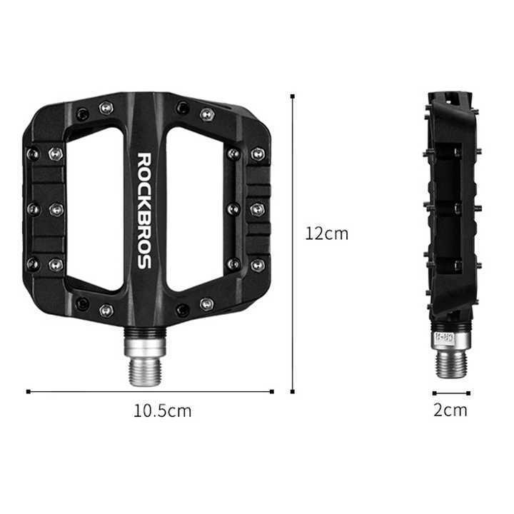 ROCKBROS MTB Bike Pedal Bicicleta Ultralight Seal Bearings Nylon Pedals Cycling Durable Bicycle Pedal