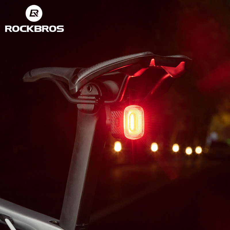 ROCKBROS Bicycle Tail Light for Night Riding Safety Red Led Usb Rechargeable Head Light Flash Bike Rear Tail Bike Safety Lamp