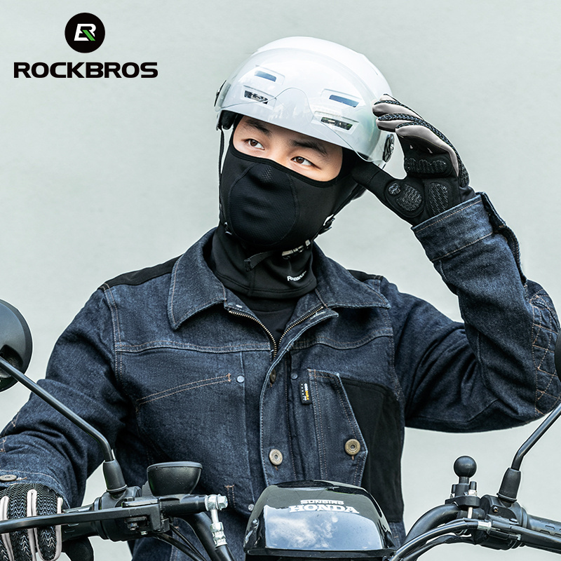 ROCKBROS Motorcycle Warmer Full Face Mask Balaclava Windproof 1 Hole Cheap Ski Balaclavas Wholesale Ski Masks