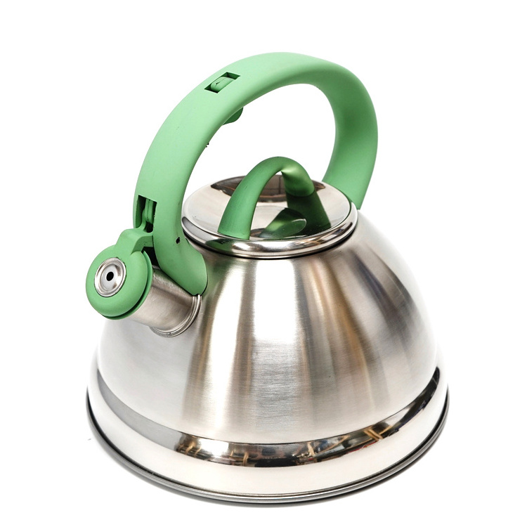 Gas Metal Silver Stovetop Induction Modern Tea Kettle Stove Top Stainless Steel Whistling Kettle