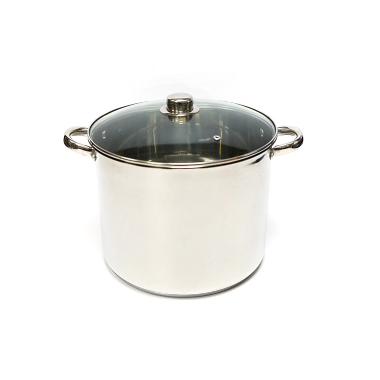 30 cm big thick stainless steel hotel restaurant catering commercial wholesale soup stock pot