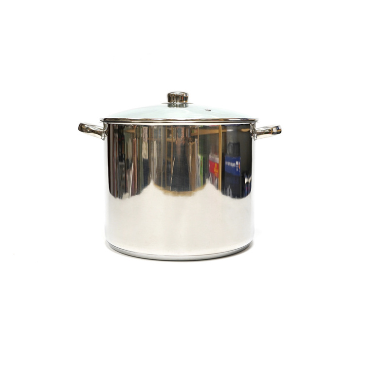 30 cm big thick stainless steel hotel restaurant catering commercial wholesale soup stock pot