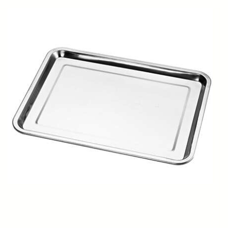 Food Storage Wholesale Large Size Custom Logo  Square Rectangular Stainless Steel Serving Trays