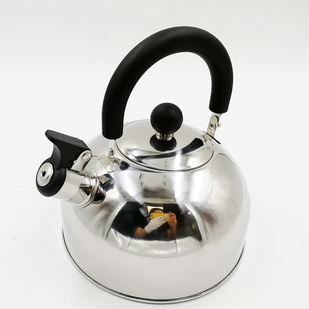 OEM Black bakelite moving handle Whislting kettle Stainless Steel Tea pot kettle whistling