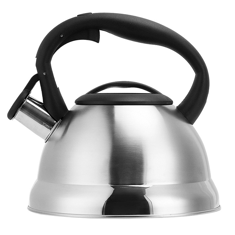 Gas Metal Silver Stovetop Induction Modern Tea Kettle Stove Top Stainless Steel Whistling Kettle