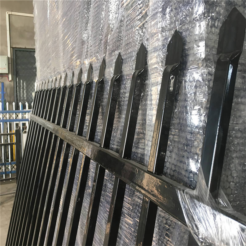 Steel Fencing Panels: 25x25mm Pickets, 40x40mm Rails, 1.2mm Wall Thickness, Powder Coated 2.1mx2.4m Stain black powder