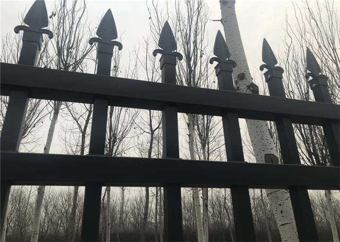 Huibai Steel Picket Fencing: 25x25mm Verticals, 40x40mm Rails, and 1.2mm Wall Thickness