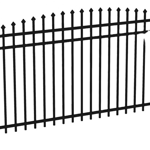 Steel Fencing Panels: 25x25mm Pickets, 40x40mm Rails, 1.2mm Wall Thickness, Powder Coated 2.1mx2.4m Stain black powder