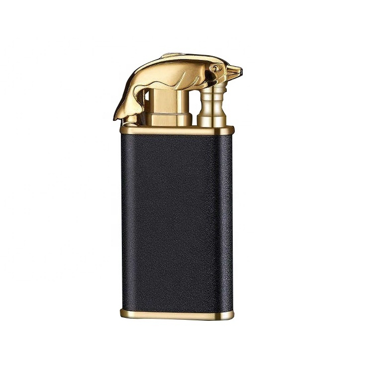 Hot sale Windproof Refillable Adjustable Butane Torch Double jet flame gas Lighter