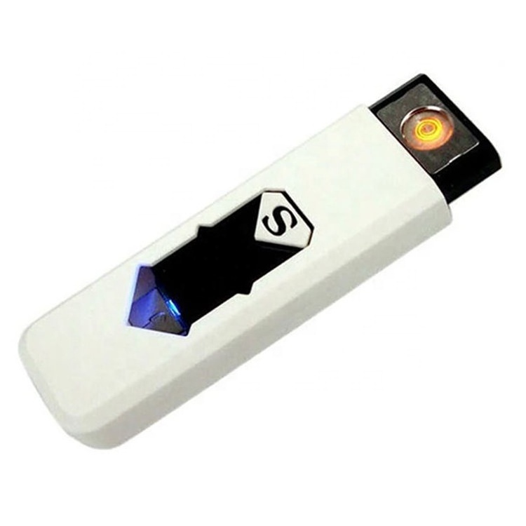 New design windproof portable usb Coil  rechargeable Plastic  Electric Lighter