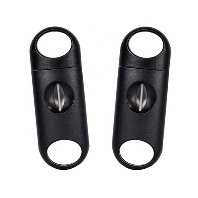 Hot-selling cigar cutter cigar accessories custom logo v cutters stainless steel blade for cigar knife scissors