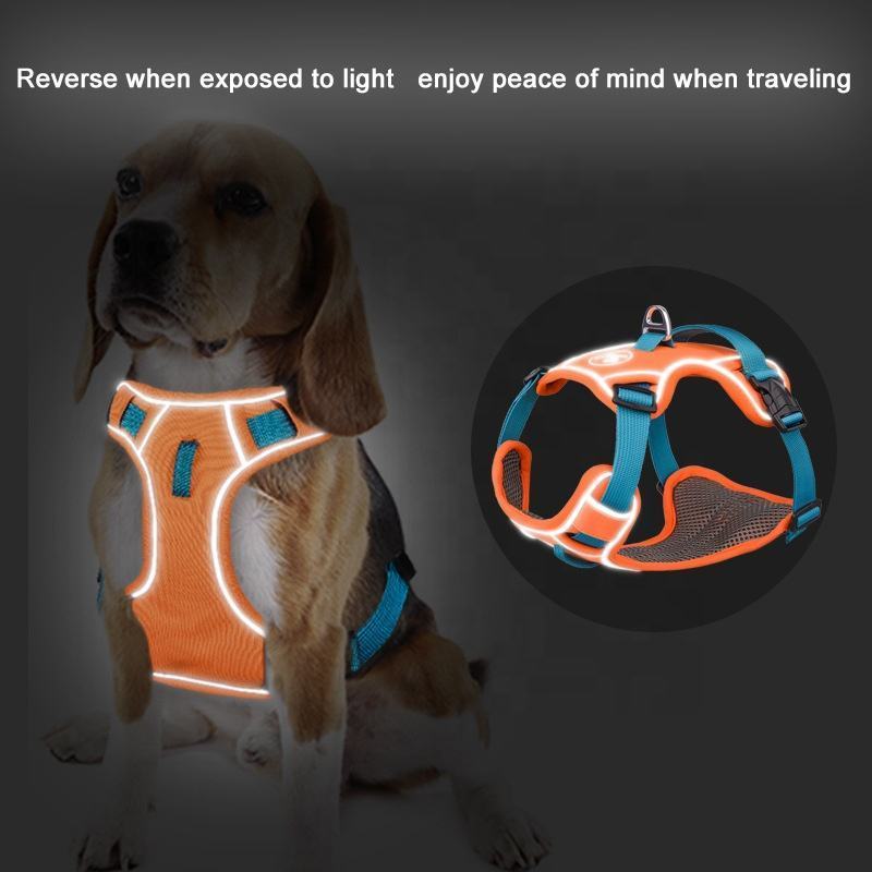 Pet Reflective Oxford Vest Big Dog Harness Soft Mesh Padded No Pull pet Harness for Small Medium Large Dogs dog accessories