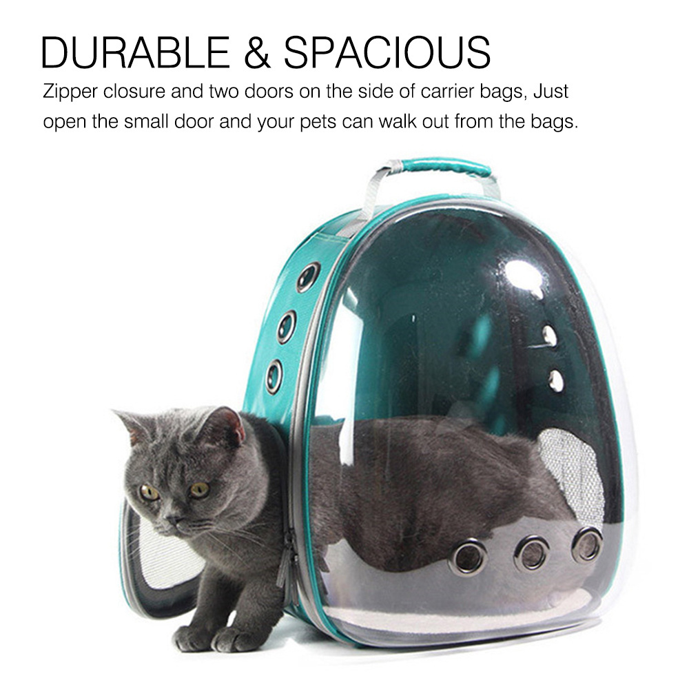 Factory wholesale durable Transparent Space Capsule Cat Dog Carrier pet backpack for cat and small dog outdoor traveling hiking