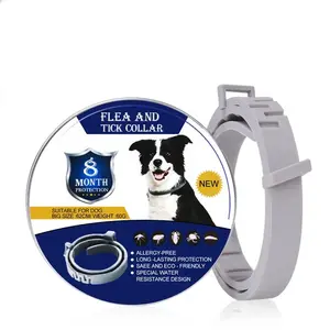 Factory wholesale price 8 Month Protection Anti Flea Collar Cat Flea Collar Tick Collar For Dogs And Cats pet accessories