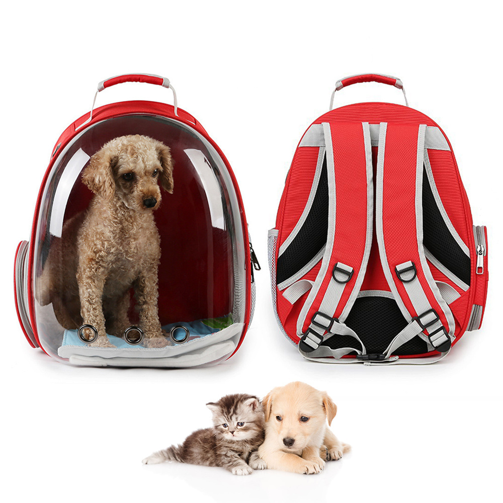 Factory wholesale durable Transparent Space Capsule Cat Dog Carrier pet backpack for cat and small dog outdoor traveling hiking