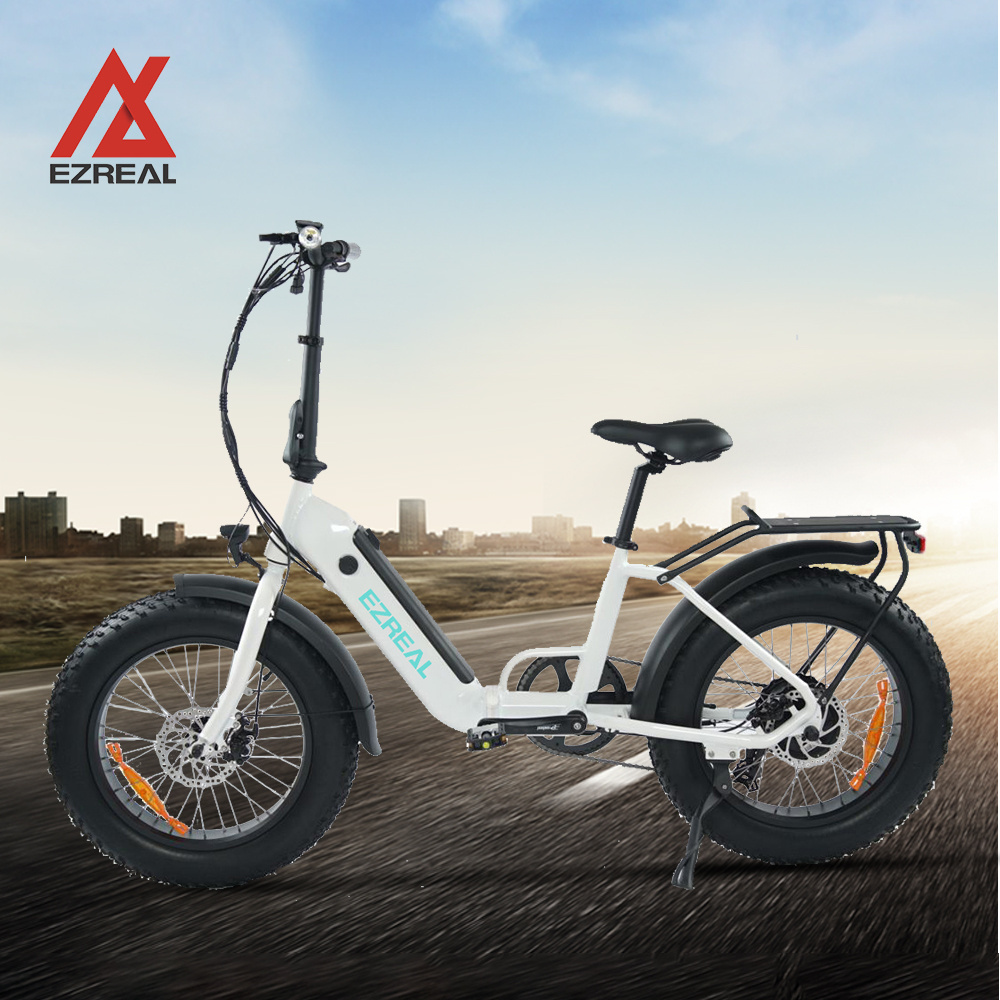 EZREAL China 20 inch 500 w 10.4 a h electric bicycle charging bikes Down Tube Battery position ebike folding e-bike light weight