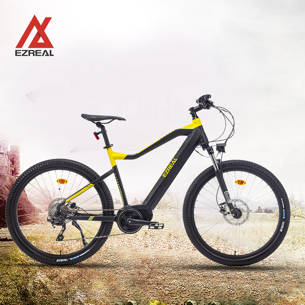 EZREAL MT05 affordable e-mtb 27.5 inch mid drive electric mountain bike 10 speed high end emtb eco bike Chinese ebike ekits