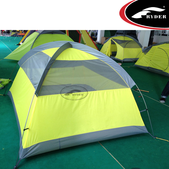 Hiking Elegant Aluminium Pole Frame Two Person Picnic Seam Taped Dome Tent for Outdoor Sports Self Standing Watershed 2000mm