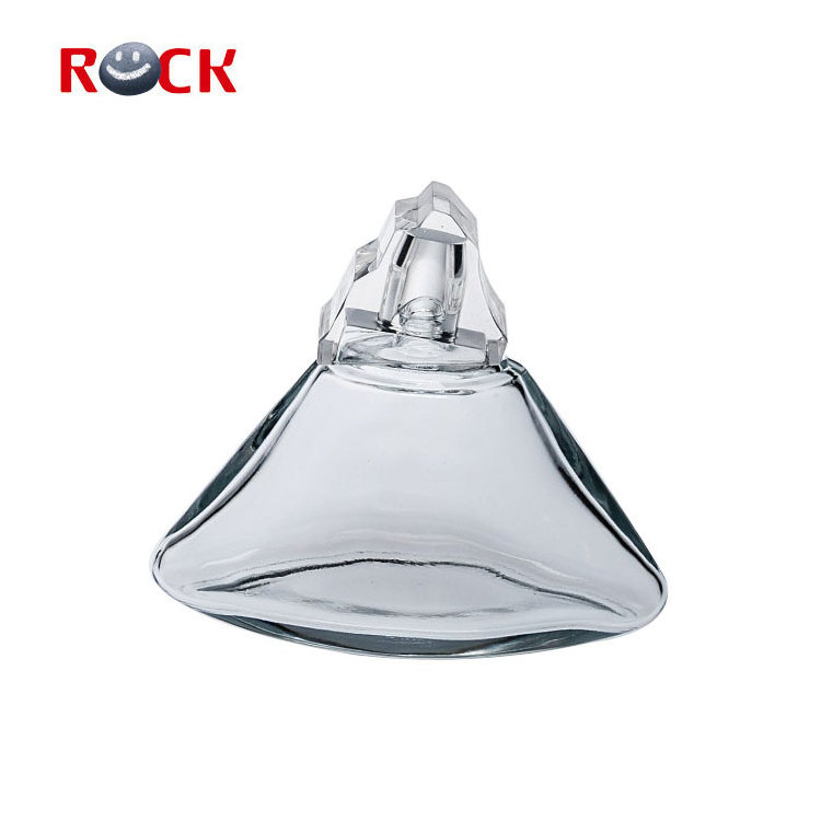 100ML triangle shape perfume bottle with cap