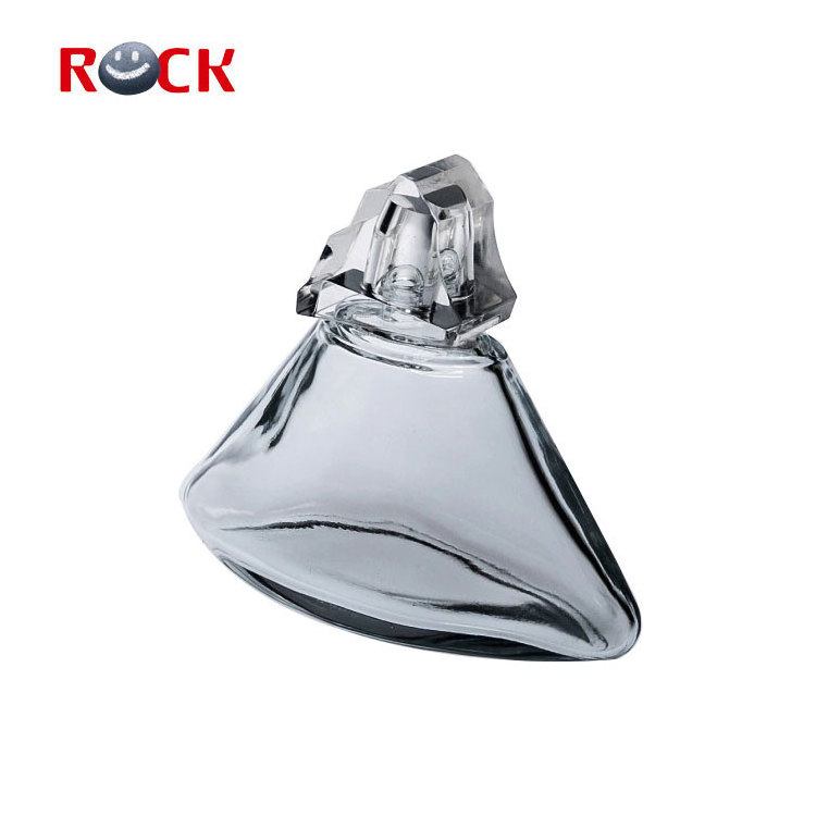 100ML triangle shape perfume bottle with cap