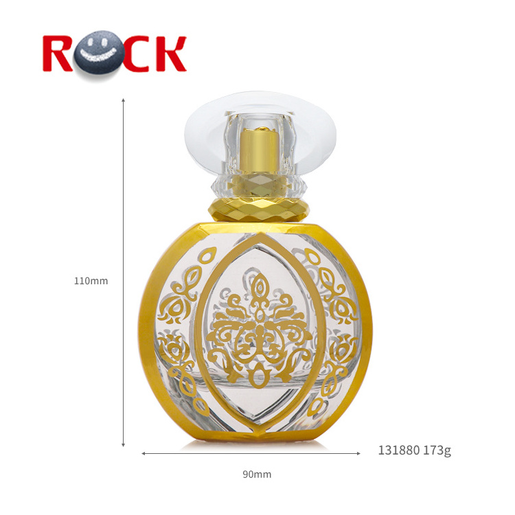 50ml travelling gold arabic perfume glass bottles for man