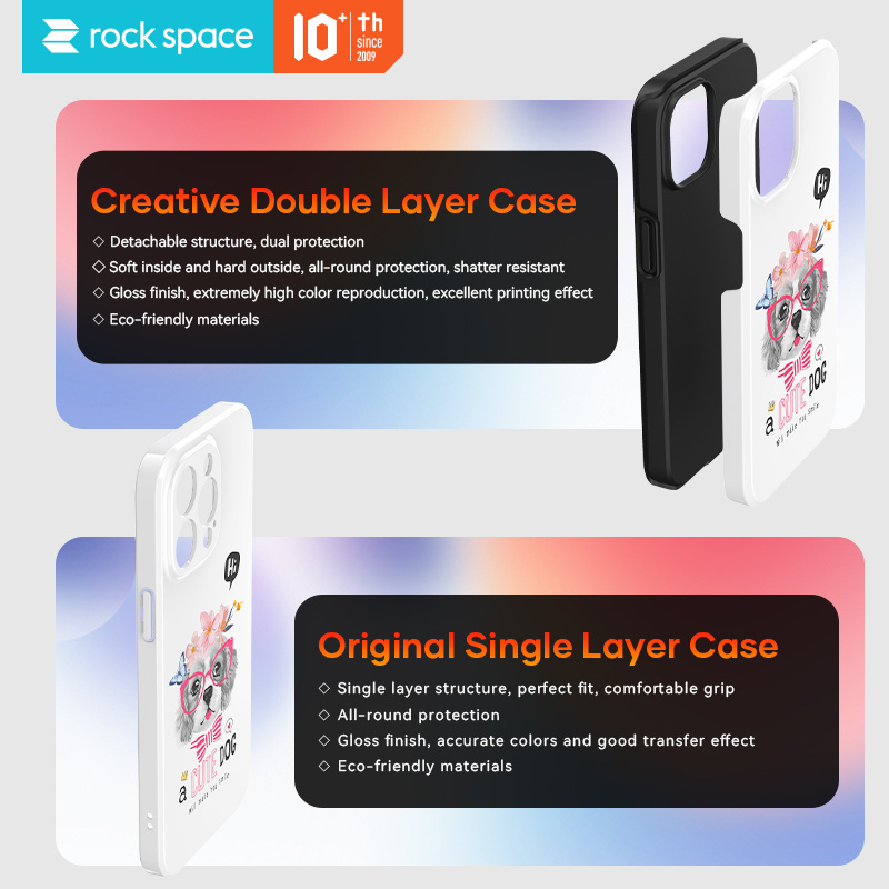 rock space 3D Sublimation Machine Phone Case diy Auto Heat Press Machine