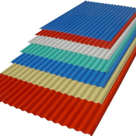 corrugated wave FRP fiberglass roof sheet red blue yellow flashing tile roofing awning canopy China ROCKPRO factory