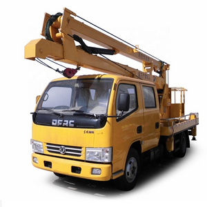 ladder lift truck 42 Meter Hydraulic Truck Mounted Aerial Telescopic Access Ladders Bucket Truck Boom Lift Aerial Manli