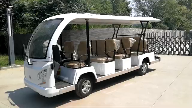 Good Quality 72V 14 Passenger Sightseeing Tourist Mini Buggy Bus & Electric Passenger Car