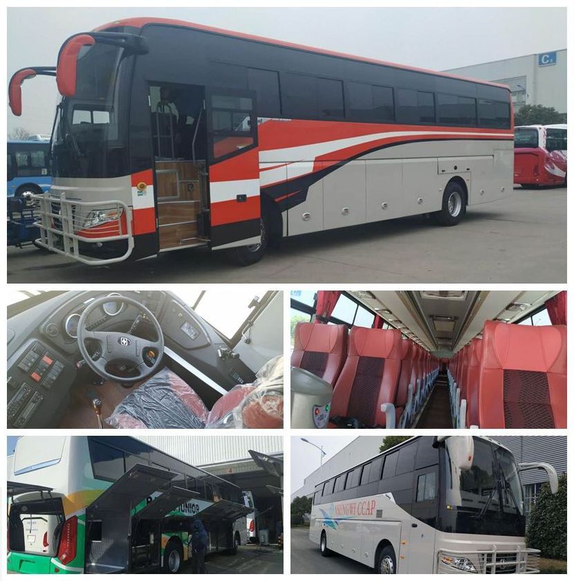 Luxury Diesel New Design Double Two Axle 65 seat 12meter Coach Bus For Sale