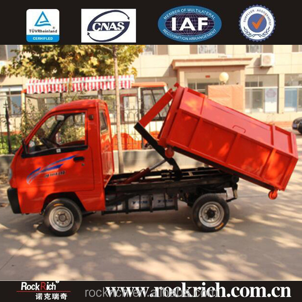 small size garbage truck mini  red garbage truck