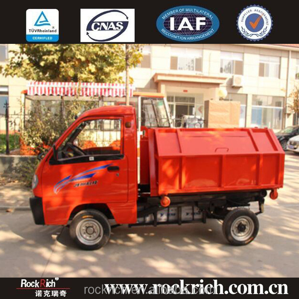 small size garbage truck mini  red garbage truck