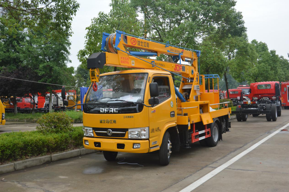 ladder lift truck 42 Meter Hydraulic Truck Mounted Aerial Telescopic Access Ladders Bucket Truck Boom Lift Aerial Manli