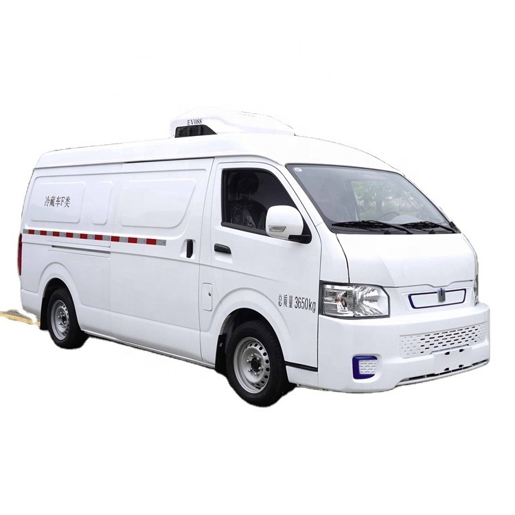 100% pure electric quality guarantee 4x2 cooling van box truck refrigerated mini cargo van for sale