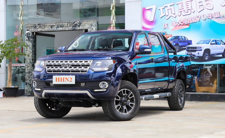 Chinese pickup car 4WD left hand drive pickup truck gasoline engine