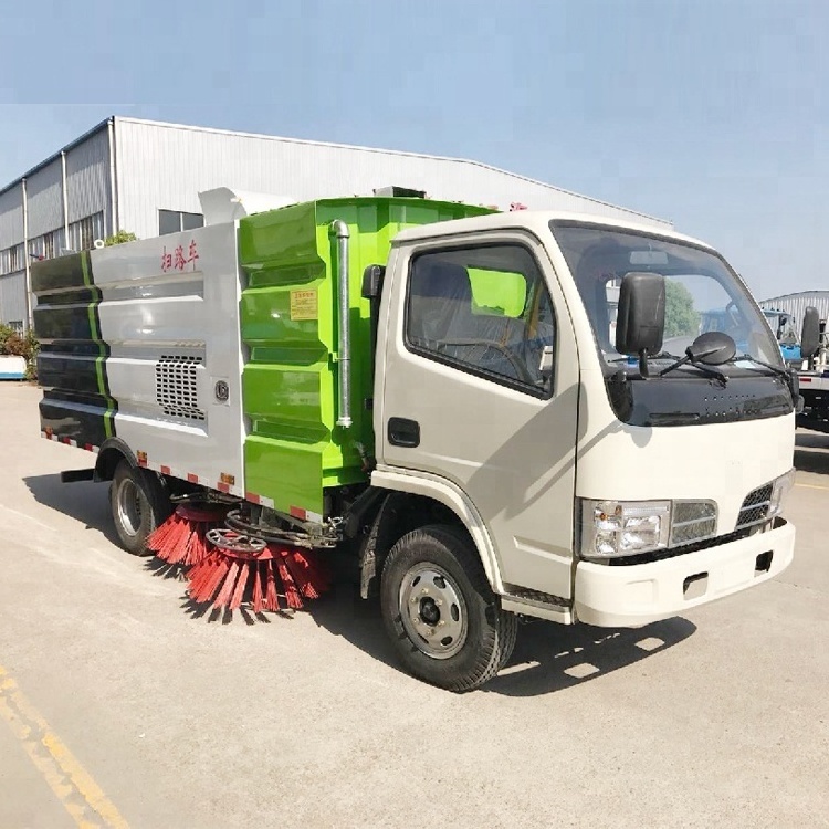 High efficient street cleaners 4x2 vacuum road sweeper truck