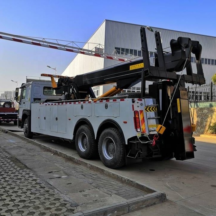 High quality 360 degree rotation turntable crane with underlift wrecker towing truck body