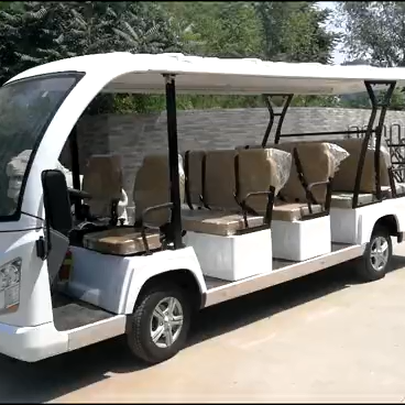 Chinese manufacturer luxury mini bus 14 passenger electric shuttle bus