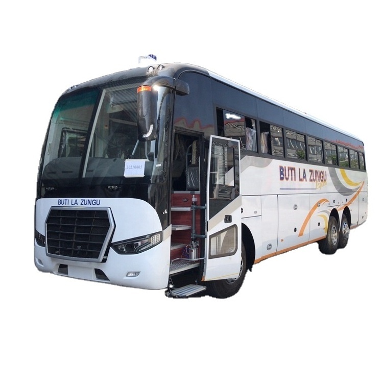 70 seats luxury tour bus front engine double rear axle coach buses for Africa