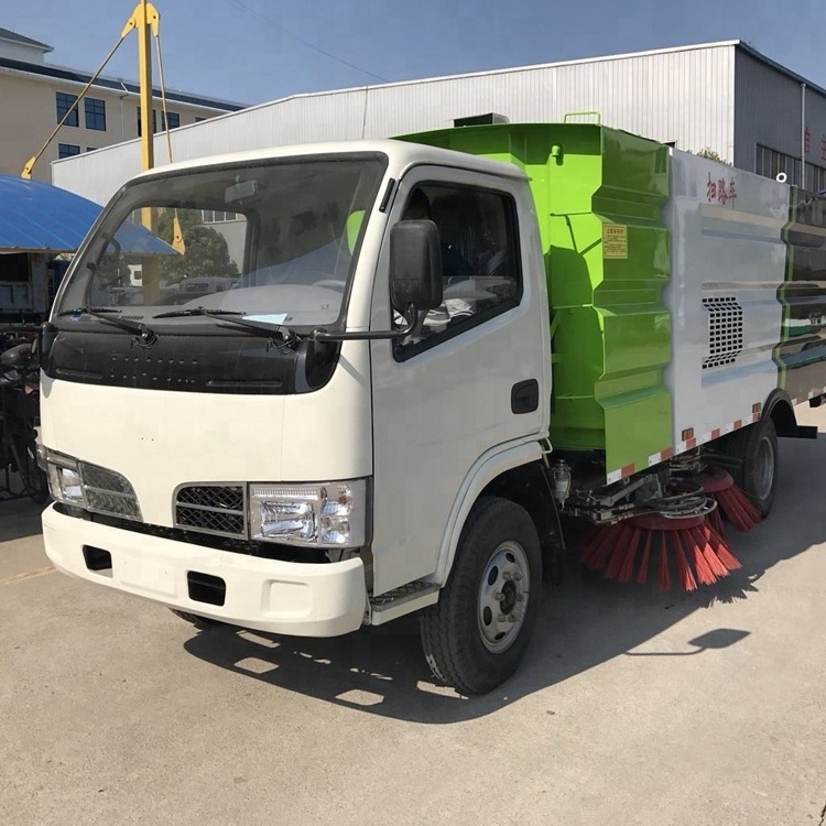 High efficient street cleaners 4x2 vacuum road sweeper truck