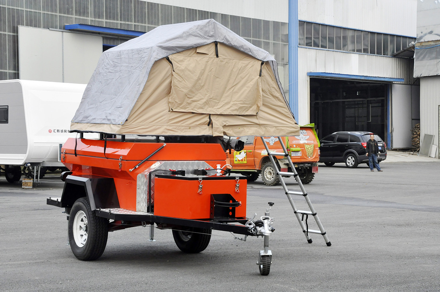 factory price  high quality small car transport travel camper trailer