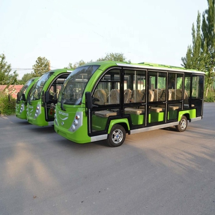 Good Quality 72V 14 Passenger Sightseeing Tourist Mini Buggy Bus & Electric Passenger Car