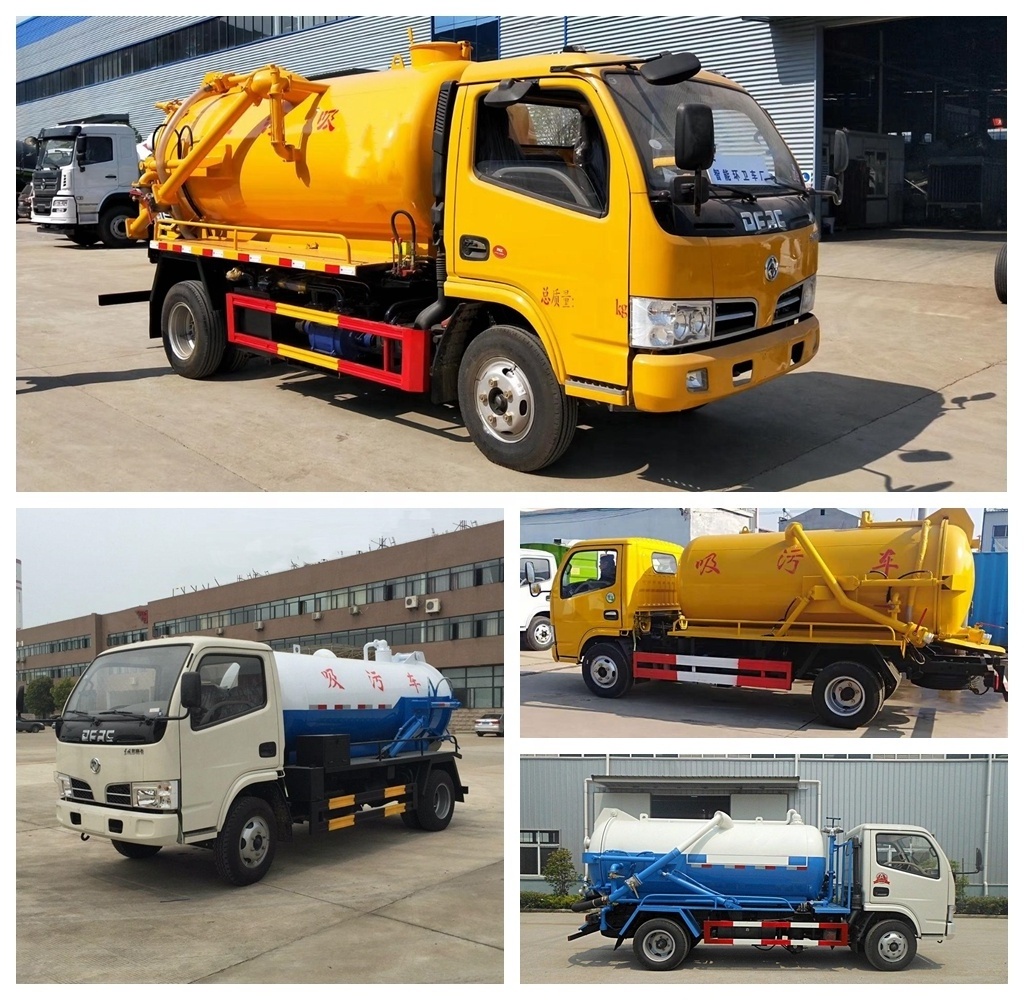 2022 Dongfeng 5000L High Pressure septic tank vacuum sewage suction truck